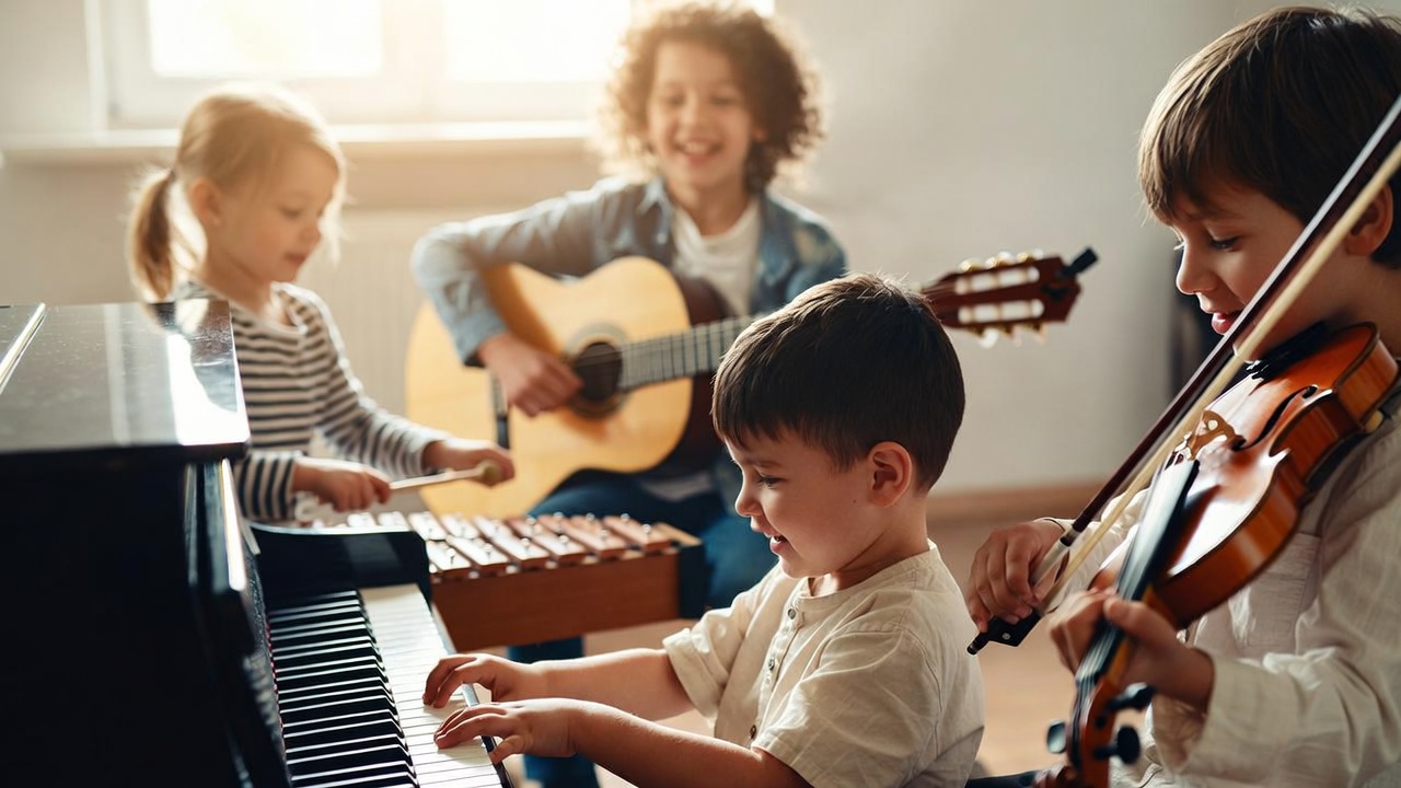 enfants-jouant-differents-instruments-de-musique