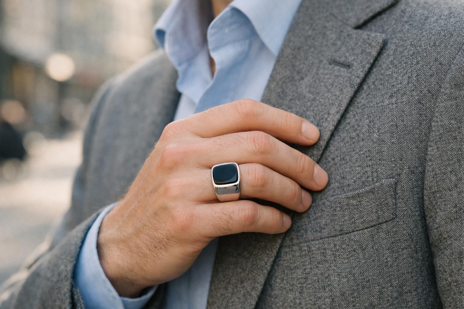 découvrez nos conseils pour bien assortir une chevalière avec une tenue de ville, alliant élégance et style au quotidien.