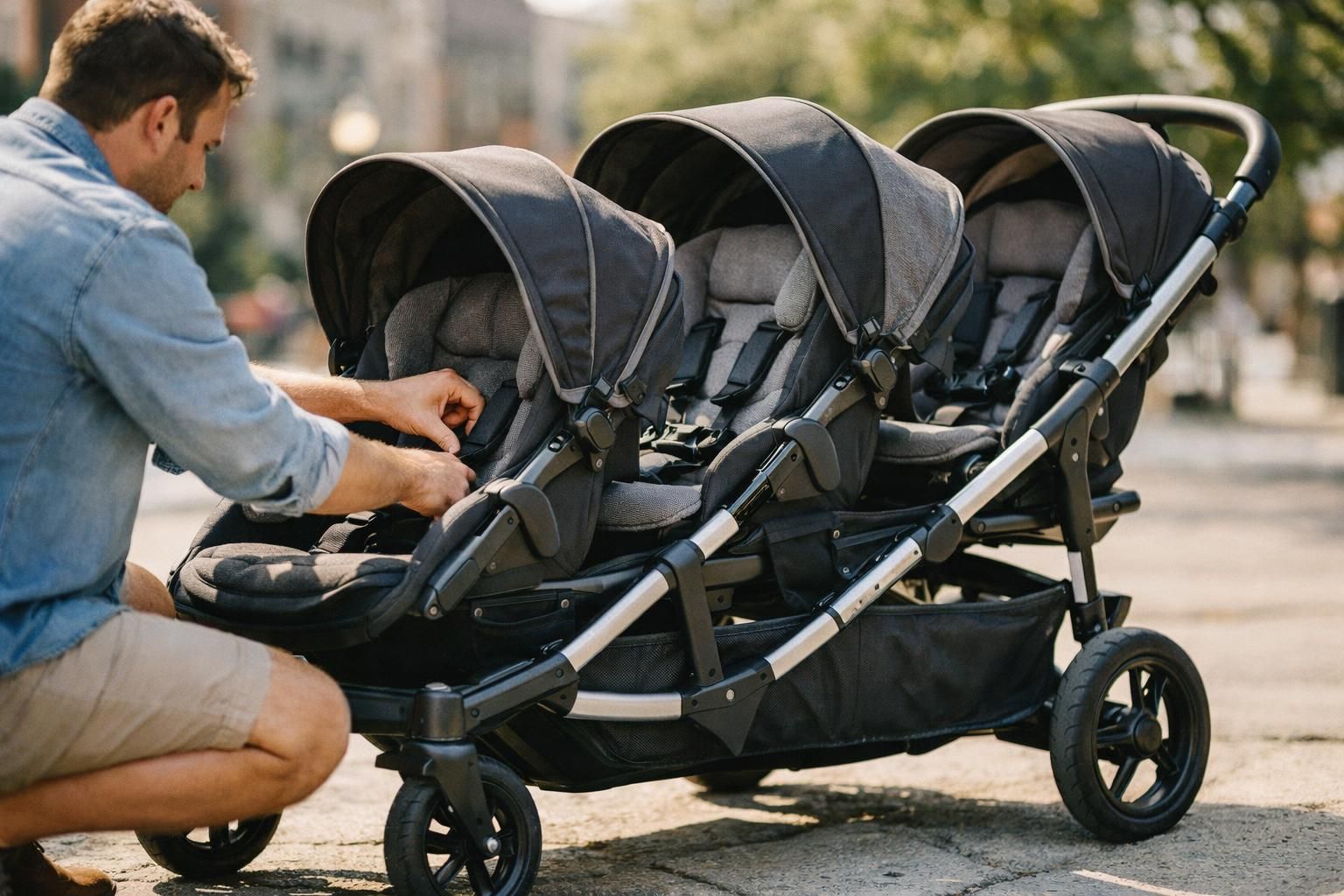 découvrez nos conseils pour choisir une poussette adaptée aux besoins spécifiques des triplés, alliant sécurité, confort et praticité pour faciliter vos sorties avec vos trois petits.